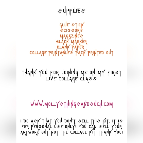 Halloween Witch Collage Kit - Picture 10 of 10